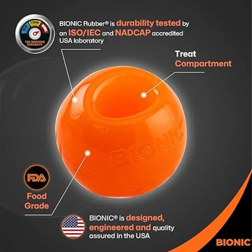 Bionic‎ by Outward Hound Tough Dog Ball | 2-Pack | Size Medium | NWT